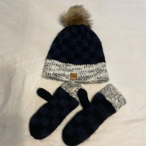 Panache Beanie and Mittens